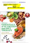 Test Bank For Williams- Essentials of Nutrition and Diet Therapy 13th Edition Schlenker & Gilbert