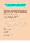 HESI EXIT 2&colon; EXAM&comma; 2025&sol;2026 WITH CORRECT&sol;ACCURATE ANSWERS