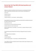 Hazmat Ops Test Prep With 149 Actual questions and answers Newest 