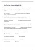 Soil chap 1 part 1&lpar;pg1-12&rpar; Practice Actual Exam Questions And Answers Pass At First Attempt&excl;&excl;