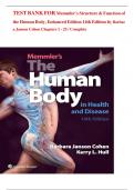  Memmler's Structure & Function of the Human Body &lpar;14th Enhanced Edition&rpar; &vert; Complete Test Bank &ndash; Chapters 1&ndash;25 &vert; Barbara Janson Cohen  9781284268317