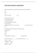 soil test practice questions with multiple choices and correct verified answers&period;