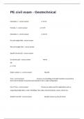 PE civil exam &ndash; Geotechnical Prep Questions And Correct Answers With Detailed Rationales&period;
