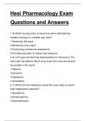 Hesi Pharmacology Exam 2025 Questions and Answers