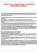 NR304- Exam 1 Edapts Week 1-3 VERIFIED SOLUTIONS&comma; SCORED A&plus;&period;