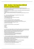 D265 - Section 1 Test Questions With All Correct & Verified Answers