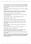IUIC OFFICERS 10 TEST QUESTIONS AND ANSWERS