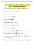 Auto CAD Chapter Review 1-4 Test Questions With Verified Correct Answers&excl;