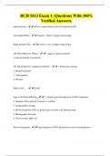 BCH 5413 Exam 1 -Questions With 100&percnt; Verified Answers&period;