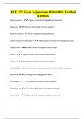 BCH 371 Exam 3-Questions With 100&percnt; Verified Answers&period;
