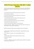 BCH 371 Exam 4-Questions With 100&percnt; Verified Answers&period;