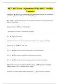 BCH 403 Exam 1-Questions With 100&percnt; Verified Answers&period;