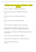 BCH 403 Exam 2-Questions With 100&percnt; Verified Answers&period;