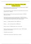 BCH 3053 Exam 1-Questions With 100&percnt; Verified Answers&period;