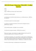 BCH 351 Exam 3-Questions With 100&percnt; Verified Answers&period;