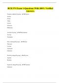 BCH 371 Exam 1-Questions With 100&percnt; Verified Answers&period;
