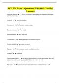BCH 371 Exam 2-Questions With 100&percnt; Verified Answers