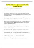BCH 5413 Exam 3 -Questions With 100&percnt; Verified Answers&period;