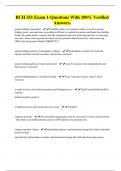 BCH 351 Exam 1-Questions With 100&percnt; Verified Answers&period;