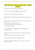 BMS 301 Exam 1 Questions With 100&percnt; Verified Answers&period;