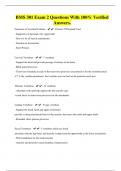 BMS 301 Exam 2 Questions With 100&percnt; Verified Answers