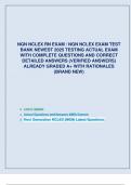 NGN NCLEX RN EXAM &sol; NGN NCLEX EXAM TEST  BANK NEWEST 2025 TESTING ACTUAL EXAM  WITH COMPLETE QUESTIONS AND CORRECT  DETAILED ANSWERS &lpar;VERIFIED ANSWERS&rpar;  ALREADY GRADED A&plus; WITH RATIONALES  &lpar;BRAND NEW&rpar;