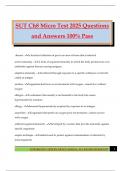 SUT Ch8 Micro Test 2025 Questions and Answers 100&percnt; Pass