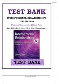 INTERPERSONAL RELATIONSHIPS 8TH EDITION BY Elizabeth Arnold & Kathleen Boggs ISBN&colon; 9780323544801