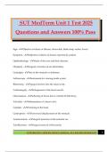 SUT JHALLY Bundled Exams 2025 Questions and Answers 100&percnt; Pass Guaranteed