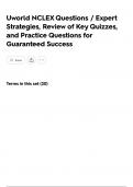Uworld NCLEX Questions &sol; Expert Strategies&comma; Review of Key Quizzes&comma; and Practice Questions for Guaranteed Success