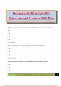 Indiana State HFA Test 2025 Questions and Answers 100&percnt; Pass