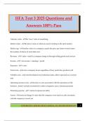 HFA Test 3 2025 Questions and Answers 100&percnt; Pass