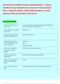ServiceNow Certified System Administration &vert; Expert Verified Actual Questions & Answers for Guaranteed Pass &vert; Newest Update&comma; 2025-2026&period;