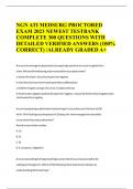 NGN ATI MEDSURG PROCTORED EXAM 2023 NEWEST TESTBANK COMPLETE 300 QUESTIONS WITH DETAILED VERIFIED ANSWERS &lpar;100&percnt; CORRECT&rpar; &sol;ALREADY GRADED A&plus;
