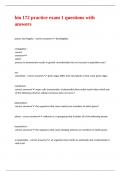 bio 172 practice exam 1 questions with answers