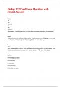 bio 172 bundled exams