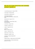 HESI RN EXIT EXAM QUESTIONS AND ANSWERS ALREADY GRADED A&plus;