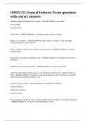 OSHA 511 General Industry Exam questions with correct answers