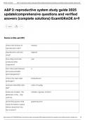 A&P 2&colon; reproductive system study guide 2025 update&vert;comprehensive questions and verified answers &lpar;complete solutions&rpar; Exam&vert;GRADE A&plus;&excl;&excl;