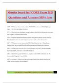Murder board fmf CORE Exam 2025 Questions and Answers 100&percnt; Pass