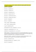 AP Calculus BC Study Guide UPDATED Exam Questions and CORRECT Answers