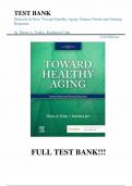 TEST BANK FOR TOUHY EBERSOLE AND HESS' TOWARD HEALTHY AGING 11TH EDITION  &vert; LATEST UPDATE COMPLETE GUIDE
