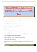 Praxis 5047 Major Authors Exam 2025 Questions and Answers 100&percnt; Pass