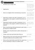 Mobile Crane Operator Core Review Questions & Complete Detailed Answers &sol; Newest 2025&sol;2026