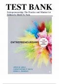 Test Bank For Entrepreneurship The Practice and Mindset 1st Edition by Heidi M&period; Neck Christopher P&period; Neck &comma;Emma L&period; Murray
