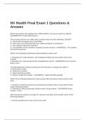 NV Health Final Exam 1 Questions & Answes