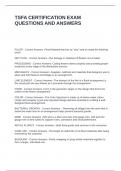 TSFA CERTIFICATION EXAM QUESTIONS AND ANSWERS