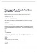 Mississippi Life and Health Final Exam Questions & Answers