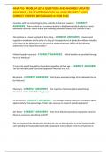 MHA 710- PROBLEM SET 6 QUESTIONS AND ANSWERS UPDATED 2024&sol;2025 A COMPLETE SOLUTION ALL ANSWERS GET IT 100&percnt; CORRECT VERIFIED BEST GRADED A&plus; FOR PASS