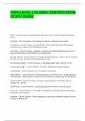 TSFA LEVEL 1 FLORAL CERTIFICATION STUDY GUIDE WITH COMPLETE SOLUTIONS